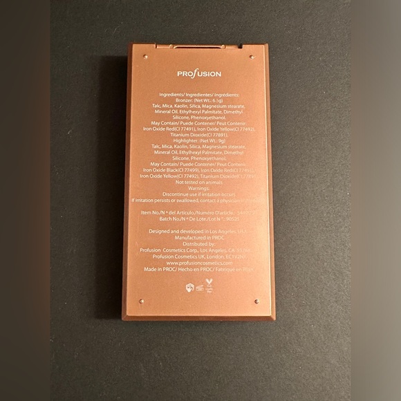 Profusion Glamour Bar Bronzer & Luminizer Palette - Picture 6 of 6